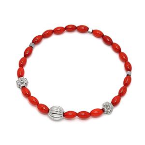 그레이스켈리 레드 산호 원석 팔찌 BZ1538
