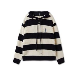 [후아유 ]후디 칼라 블럭 루즈핏 스웨터   WHCKF1291U