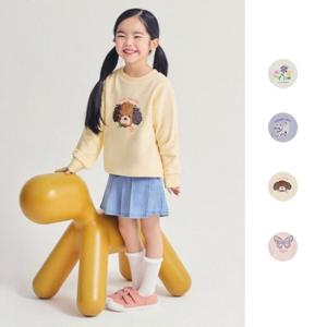 탑텐키즈 MKE1TR2102 24년 SS 여아 베이직 테리 더블시퀸 스웨트셔츠