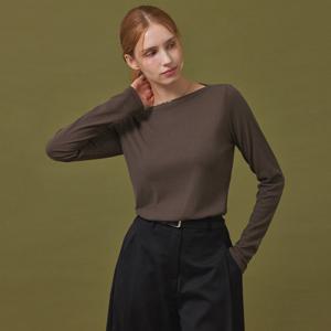 [매긴]보트넥 골지 티셔츠_PBMF5F1TS6550