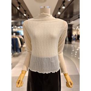 ab.fz 시스루 레이스 반폴라 티셔츠 (ABXZ4HK39J) US