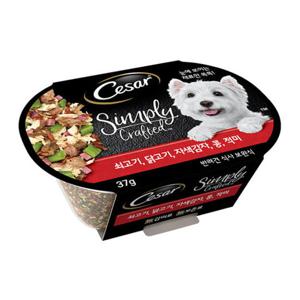 시저 심플리 쇠고기 닭고기 자색감자 콩 적미 37g