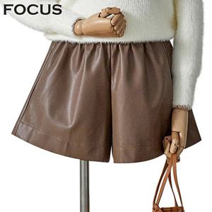 [포커스]FOCUS 밴딩숏레더팬츠_FW3J7PT0179