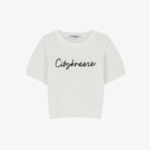 시티브리즈 커시브 반팔 니트 BB CTH2KT01 WH NV BE