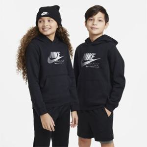 나이키키즈후드티 DX5117-010 나이키 스포츠웨어 클럽 플리스주니어 그래픽 풀오버 후디