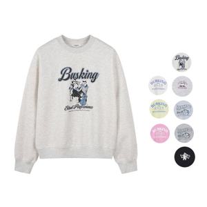 [폴햄]여성) 간절기 코숏 소프트테리 빅그래픽 맨투맨 PHF1TR2020