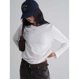 (355841LY31) [에잇세컨즈] 베이직 오버핏 긴소매 티셔츠 화이트