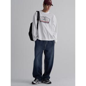 (265941CY11) [에잇세컨즈] 웨스턴 그래픽 긴소매 티셔츠 화이트