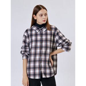 [예쎄](예쎄) 울혼방 웜 체크 하프넥 셔츠(YV01BL01M)