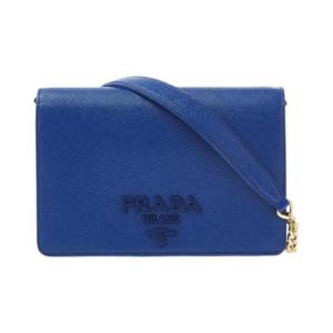 프라다 사피아노 레더 숄더백 로얄 블루 1BP012-NZV-F0V41