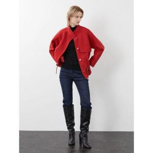 올리비아로렌 sh06 블루종 숏기장 핸드코트 VOCFU3W9351