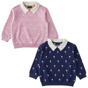 [블루독8-키즈] 택1 핑크 자카드카라맨투맨티셔츠 여아 긴팔티 간절기 두돌선물 초등학생 25C1533452