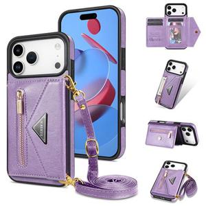 아이폰17 에어 프로 맥스 숄더 바디스트랩 카드수납 가죽 케이스