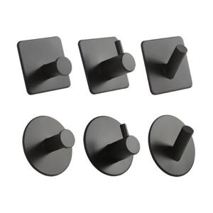 타공 필요없는 강력부착 인테리어 모던 벽후크 BLACK