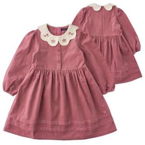 [블루독8-키즈] 핑크 플라워카라자수원피스 골덴 치마 코듀로이 스커트 두돌선물 초등학생 25C1540052