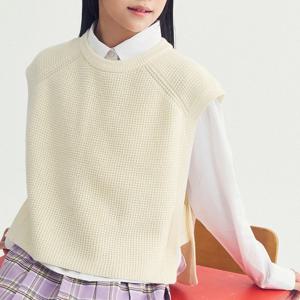 [탑텐키즈]여아) 레이어드 스웨터 베스트 MKF1ES2201