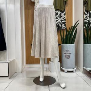 클리지 DP01 주름 라인 밴딩 롱 스커트 CP7WKS01