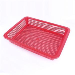 슈마켓 대원산업 낮은 사각 소쿠리 6호 (특) 레드 채반 수납 수납바구니 수납용품 정리용품 수납정리