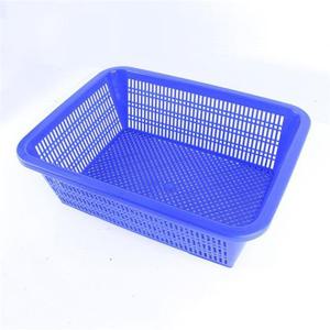 슈마켓 대원산업 깊은 사각 소쿠리 4호 (특) 블루 채반 수납 수납바구니 수납용품 정리용품 수납정리