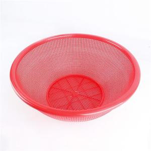 슈마켓 대원화학 원형 소쿠리 11호 (레드) 채반 원형소쿠리 원형채반 주방채반 타공채반 야채바구니 양수