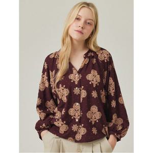 [포커스]포커스 에스닉 프린팅 큐빅 블라우스_VF5F1BL5161