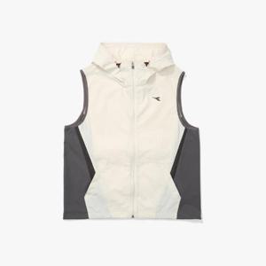 디아도라후드집업 KQJ D5121RVT03GRL 페이스쉴드 러닝 후드 집업 베스트 GREY