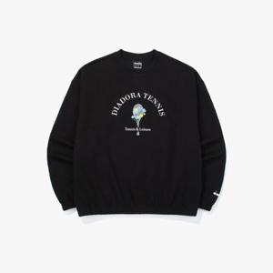 디아도라긴팔티 KQJ D5122LFS20BLK 블루밍 맨투맨 우먼 BLACK