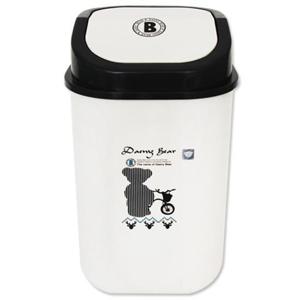 데니베어 사각휴지통 12L 휴지통 데니베어휴지통 캐릭터휴지통 쓰레기통 다용도통