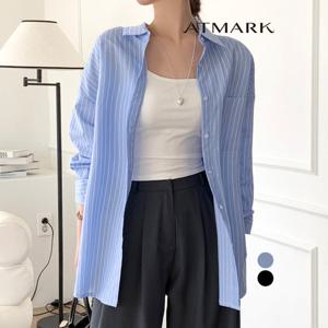 ATMARK (77까지)스트랩트임스트라이프셔츠_AA56SH027G