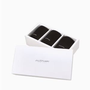 [질스튜어트] 남성 블랙 골지 면혼방 장목양말 3종세트 JUSS5F011BK