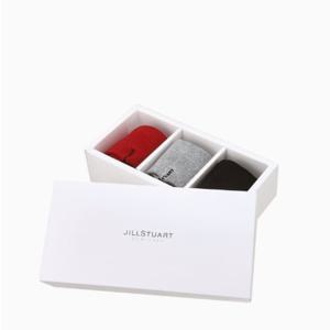 [질스튜어트] 여성 베이직 로고 자수 중목양말 3종세트J ASS5F010BK