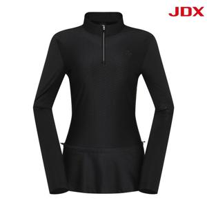 [JDX] 여성 플레어 자카드 반집업(X2TLU5441BK)