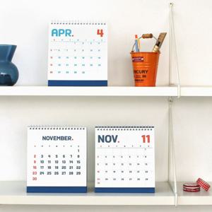 2026 스퀘어 탁상 달력 레트로 데스크 플래너 스케줄러