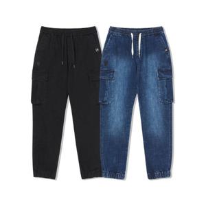 M 라이프워크바지 CQK LW243DL719 여성) LW1 카고 데님 조거팬츠