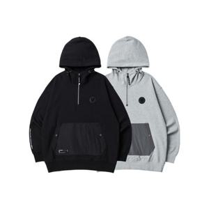 라이프워크후드티 CQK LW231HD350 코인와펜 후드 반집업 맨투맨