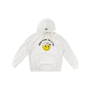 MLB 공용 스마일 후드티셔츠 3AHDN0124-50IVS