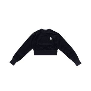 MLB 여성 벨벳 크롭 맨투맨 3FMTB0924-07BKS