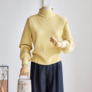 [커스텀에이블] 반목 골지 벌룬소매 니트_T2510KN655C