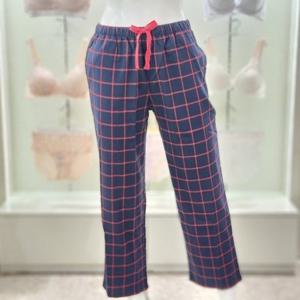 [엘르] 레드 클래식 체크 여성 9부 파자마 EEWEF912RD