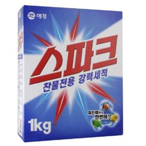 세탁세제 스파크 1KG 드럼세탁기 일반세탁기 빨래세제 세제 세탁기