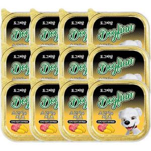 반려견캔 강아지캔 소고기 치즈 100g 12P 반려견 저칼로리 간식