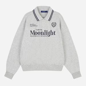 [클라이드]여성 카라 레터링 맨투맨 FOATS632F