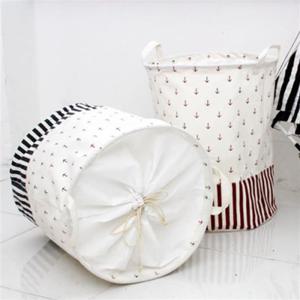 에코벨 마린원형 빨래 바스켓세탁바구니 핫트랜드 수납 장남감 인테리어 분리수거