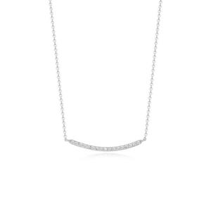 [티르리르][부산본점단독] 샤인 바 화이트 실버 목걸이 STNSSVW05797M