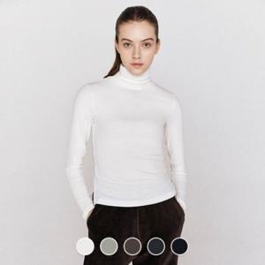 [지오다노]여성 립 터틀넥 긴팔 티셔츠 325920/05325920
