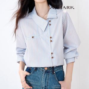 ATMARK (77까지)스트라이프언발카라셔츠_AE56SH031G