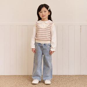 [치크(키즈)]조끼 레이어드형 풀오버 CKKA2512G