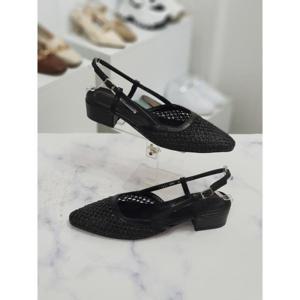 [한슈]한슈 세이브존09 메쉬 단화 슬링백샌들 4cm HS687013bl (1
