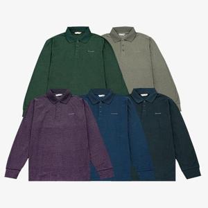 [크로커다일남성]CDAAATP3703_폴리 혼방 기모 자카드 폴로티