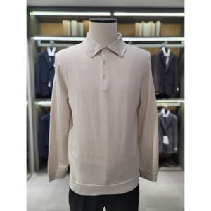 [지오지아][지오지아] 울 혼방 소프트터치 티에리 니트 ABE4ET11